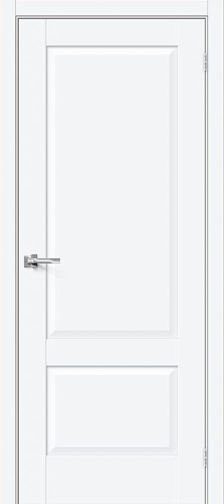 Межкомнатная дверь Прима-12 White Silk BR5540
